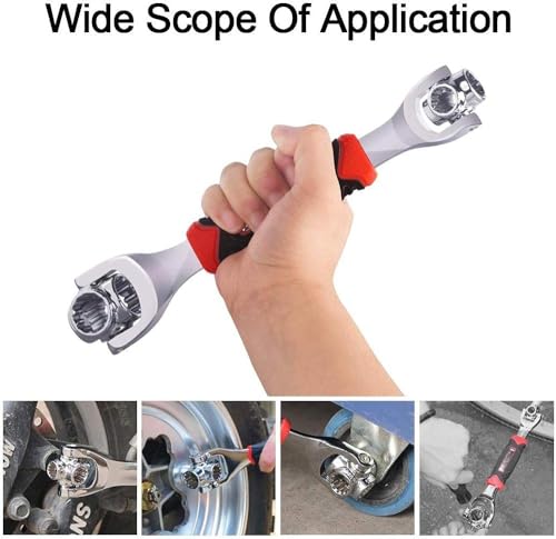 Image of 48-in-1 Tiger Wrench: 6-Point Universal Multi Socket With 360-Degree Rotating Head, Magnetic Spanner for Home and Car Repair, Torx