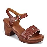 b.o.c. Womens Gigi Faux Leather Slingback Block Heel Brown 11 Medium (B,M)