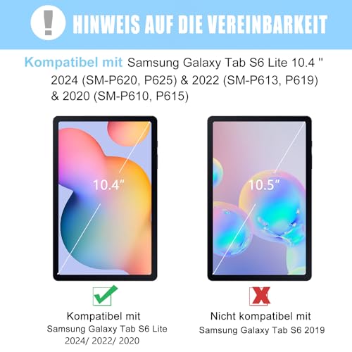 Samsung Galaxy Tab S6 Lite Hülle mit Tastatur von Yeegnar
