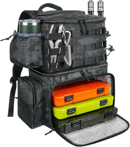 MATEIN Mochila Pesca Impermeable con Soporte p…