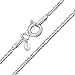 Produktbild Amberta 925 Sterlingsilber Damen-Halskette - Figaro kette - 1.5 mm Breite - Verschiedene Längen: 40 45 50 55 60 cm (60cm)
