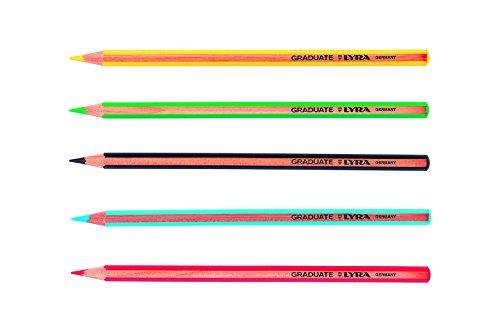 Lápices multicolor LYRA pack de 24 unidades con dimensiones de 21 x 19 cm 4