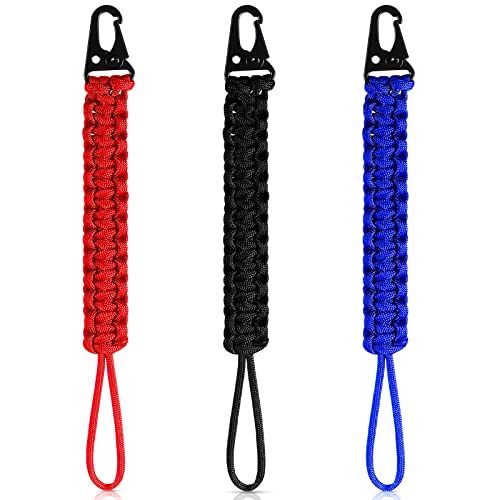 Shappy DS-SHAPPY-3532 3 Pcs Paracord Keychain Weave 550 Paracord 9 Inch Tactical Lanyard Wallet Accessories Camping Fishing Hunting Outdoor  cover