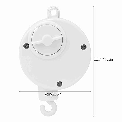 Ejoyous Baby Music Box, Infant Crib Bed Hanging Bell Toy, Mechanical Windup Music Box Relaxing Sweet Melody for Babies Boy Girl Kids Children
