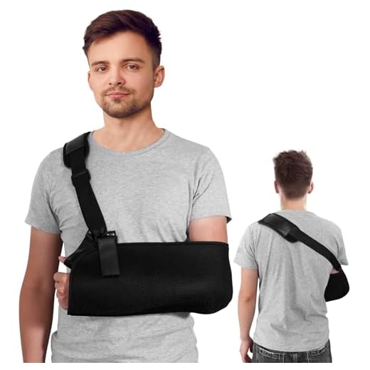 Healifty Arm Sling Inmovilizador de hombro ajustable Codo de apoyo de muñeca para huesos fracturados y fracturados