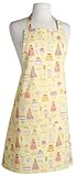 Now Designs Basic Cotton Kitchen Chef's Apron, Bake A Cake