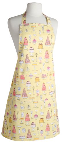 Now Designs Basic Cotton Kitchen Chef's Apron, Bake A Cake