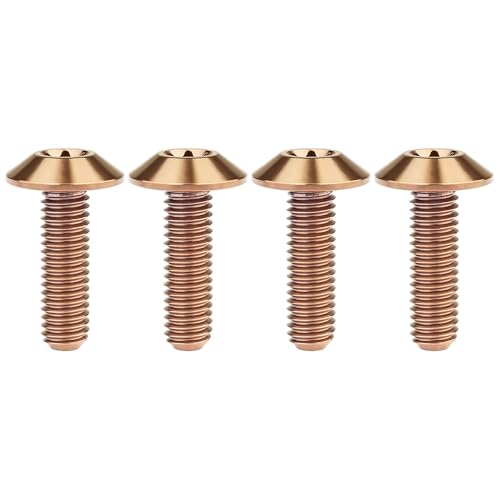 Titanium M4 M5 M6 Button Torx Head Bolt Screw (Bronze, M5x20mm)