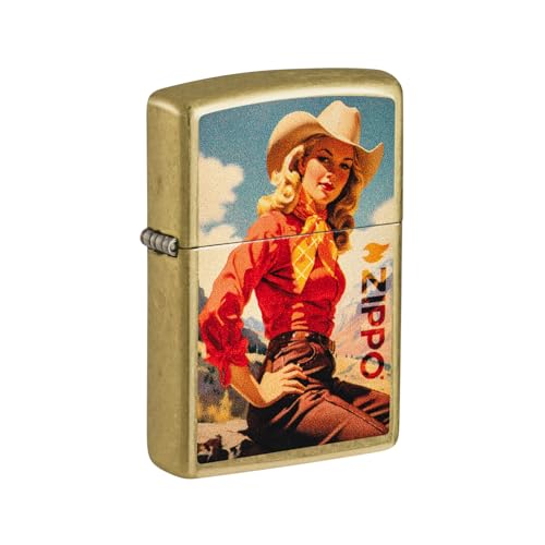Zippo Rancher Design Regular Street Brass Pocket Lighter
