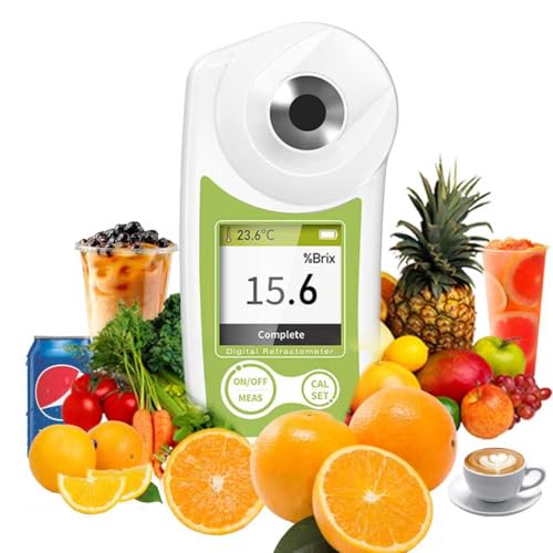 Réfractomètre numérique Brix précis à 0.2 pour tester le sucre des jus de fruits