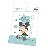 Artikelnummer: 2478461063521 Herding Disney\'s Mickey Mouse Bettwäsche-Set, Cotton, Mehrfarbig, 40 x 60 cm, 100 x 135 cm