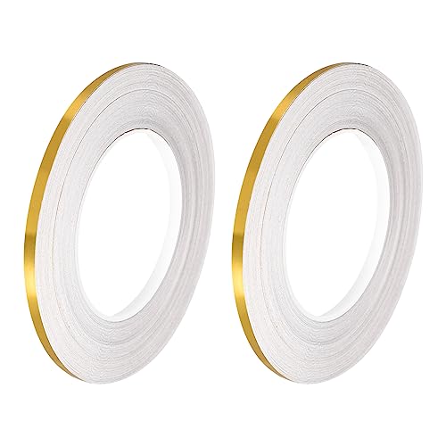 Ruban carrelage doré brillant uxcell 50m - Finition dorée haut de gamme mur