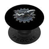 Flugzeugzelle Flugzeugwartung Mechaniker Luftfahrt PopSockets Klebender PopGrip