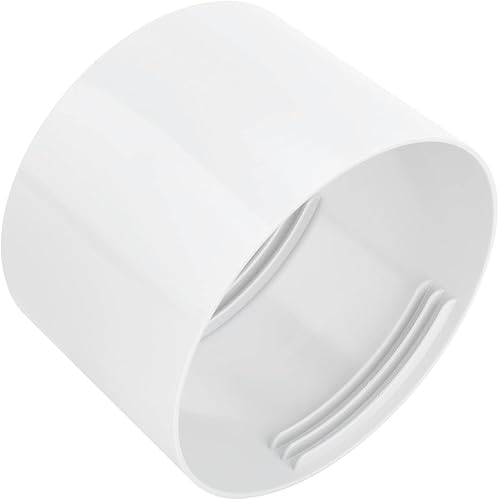 Acoplador de escape de manguera de CA 5.9" Conectorextensor de manguera de CA portátil, ajuste universal para manguera roscada en sentido horario y