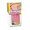 INABA Churu Hairball Control, Functional, Creamy Lickable Purée Cat Treat with Taurine & Vitamin E, 0.5 Ounces Each, 24 Tubes (4 per Pack), Chicken Recipe – Packaging May Vary*