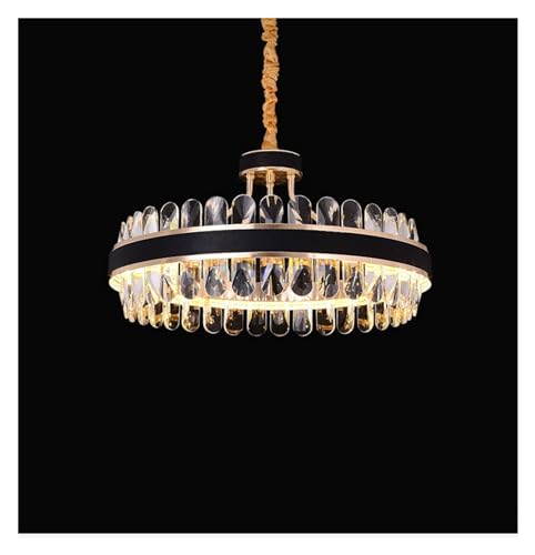 Lustre LED en cristal doré LWX : l'éclat du luxe pour votre salon
