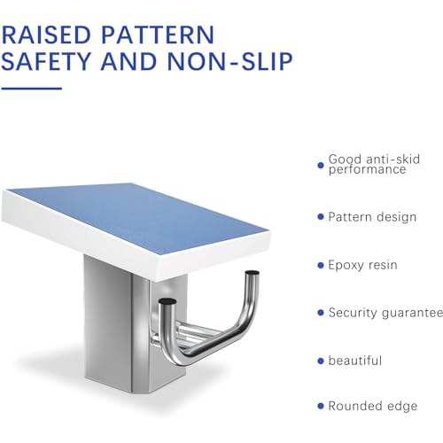 Piattaforma Subacquea Professionale con Superficie Antiscivolo e Base in Acciaio Inox per Competizioni Piscina