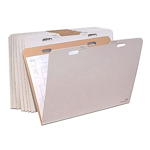 AOS Flat Storage File Folders - Stores Flat Items up to 24"x36" - Pack of 8