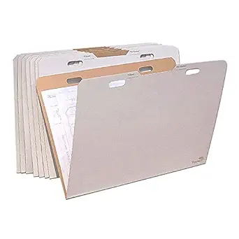 AOS Flat Storage File Folders - Pack of 8, Holds Items up to 24x36 inches
