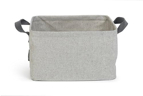 Brabantia - Foldable Laundry Basket - Multi-functional Storage - Folds Flat - Water Resistant Coating - Soft Lifting Handles - Large Volume - Grey - 35L