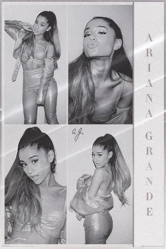 Ariana Grande - Music Personality Poster (B&W Photo Montage) (Size: 24' x 36') (Laminated Poster)
