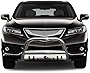 Black Horse Bull Bar Skid Plate Stainless Steel Compatible with 2013-2016 Acura RDX|2007-2016 Honda CR-V-BB150503-SP