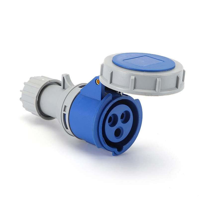 IEC60309 Waterproof CEE Industrial Connector Socket 3Pin 16A 250V 2P+E IP67