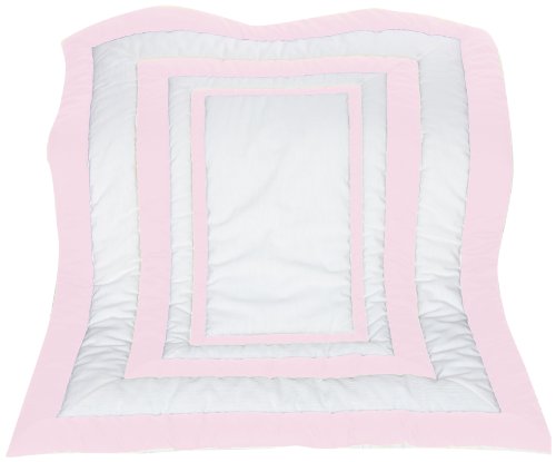 Baby Doll Bedding Modern Hotel Style Crib Comforter, Pink
