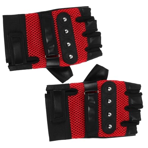 Alipis 1 Par Guantes de Montar para Ciclismo sin Dedos Bike Exterior Motocicleta Guantes Mujer Guantes de Guantes de Motocross Guantes de Bicicleta de montaña PU