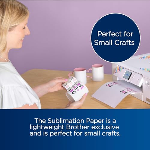 Image of Brother Sublimation Printer, Color Ink Cartridge Set and 100 Sheets Sublimation Paper