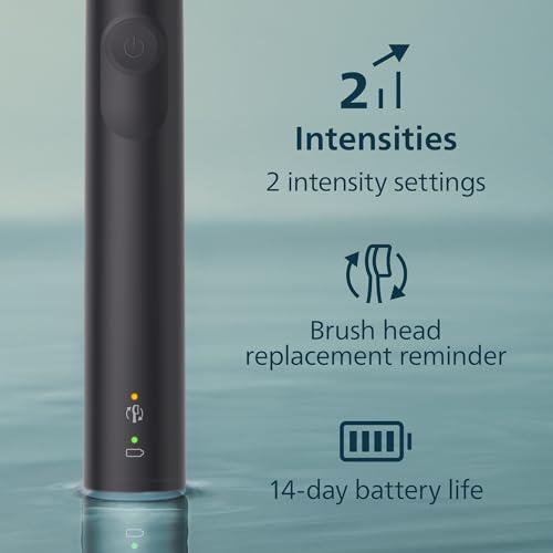 Image of Philips Sonicare 4100 Series Electric Toothbrush - Sonic Toothbrush with Advanced Sonic Technology, Pressure Sensor, Two Intensity Settings, Smartimer & Quadpacer, Black, Model HX3681 /24