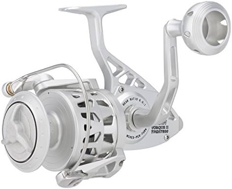 Penn 295150 6.0:1 Gear Ratio 50" Retrieve Rate Ambidextrous Torque II Spinning 7500 Reel
