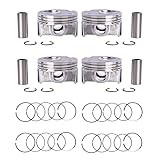 yeedaky Engine Piston & Rings Set Piston & Rings Kit for Kia Soul Forte Forte5 Forte Koup 2.0L 2014-2018 Engine Automotive Aftermarket Parts Replacement OE#23041-2E210