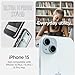 Spigen Ultra Hybrid S MagFit Designed for iPhone 15 Case (2023) [Kickstand] [Amti Yellowing], Compatible with MagSafe - Black