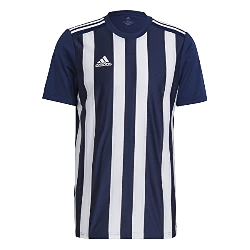 adidas Striped 21 JSY Jersey (Short Sleeve) Mens, NAVBLU/White, M