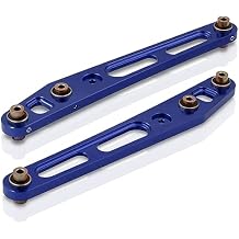 موزعو AJP JDM التعليق السفلي الخلفي بيليه التحكم في الأسلحة الألومنيوم LCA Kit زوج أزرق + مجموعة البطانات متوافقة/استبدال Civic EK9 EM1 LX DX EX SI 1996 1997 1998 1999 2000 96 97 98 99 00