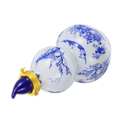 CONGARTENO Blue and White Porcelain Wine Bottle Portable Water Bottle Seasoning Bottle Hip Flask Chinese Wine Bottle Wine Decanter Chinese Sake Pot Rice Wine Jug Portable Water Jug Ceramics