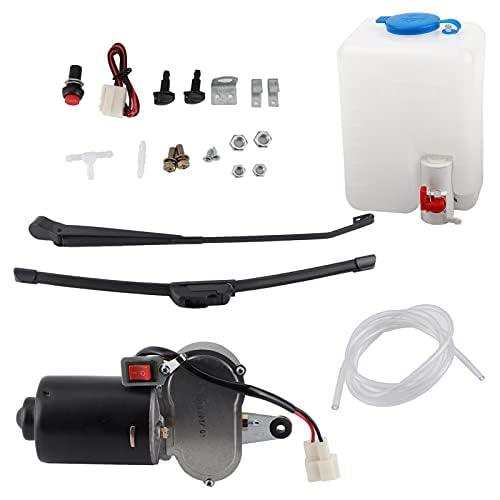 Kit Motore Tergicristallo Elettrico Universale UTV, Gruppo Tergicristallo Kit Tergicristallo Universale per Auto Kit Tergicristallo Elettrico UTV per UTV ATV