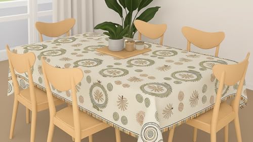 Image of Amazon Brand - Umi Super Soft Brushed Microfiber Cotton Dining Table Cloth, Printed Rectangular 6 Seater Table Cover 60X90(Inches)
