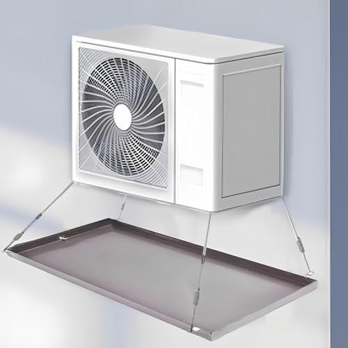 Large Air Conditioner Drip Pan - Portable Multi-Use Drip Tray with Drain Accessories for Window & Split AC Units (28x16x2 in / 70x40x5 cm) - Prevent Water Damage