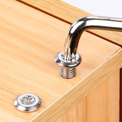 Tunejoy Vis à Tête Plate Torx M4 x 16 mm Vis à Six Pans Creux en Acier Inoxydable A2 V2A Boulons de Meubles Hexagonale avec Clé T20 Filetage Complet 20 Pièces – vue 6