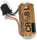 HUOYALU 1 pièce avec tête Noire Compatible, pour Batterie au Lithium Fuji CR2/3 8.L 3V PLC FDK CR2/38.L