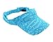 Glitter Sequin Visor for Ladies, Turquoise