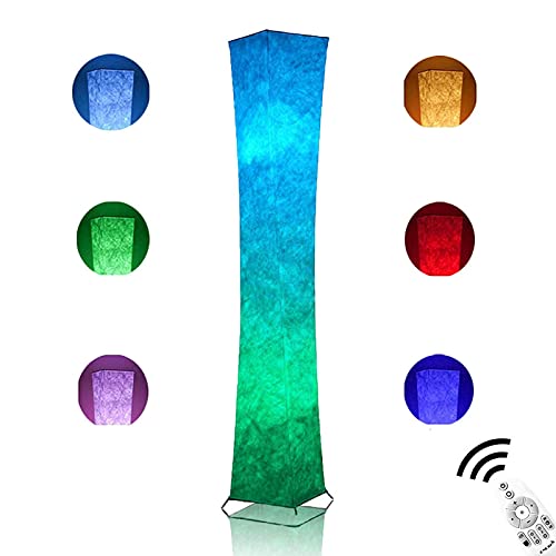 Leonc 65" Soft Light Floor Lamp For Game Room And Tv, Rgb Color Changing Led, Tyvek Fabric Shade, Smart App Control, Compatible With Alexa & Google Home, Music Sync And Multi Scene Modes,Floor Lamp #TOP4