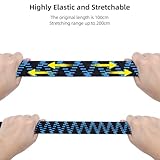 Bungee Cords with Hooks Heavy Duty 6 Pack 1M Long Bungee Straps Elastic Rope Luggage Flat Bungee Straps for Bike Luggage Rack Tarp Camping Tent Car Roof Rack Fixings - Image 3