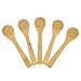 Bezall 5 Pcs Handmade Small Wooden Spoon Honey Teaspoon Seasoning Coffee Tea Sugar Salt Jam Mustard Ice Cream Spoons