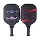 BALITY Paddle da Pickleball, Paddle da Pickleball in Fibra di Vetro Leggera con Custodia da Trasporto per Palline da Interno 4 per Allenamento