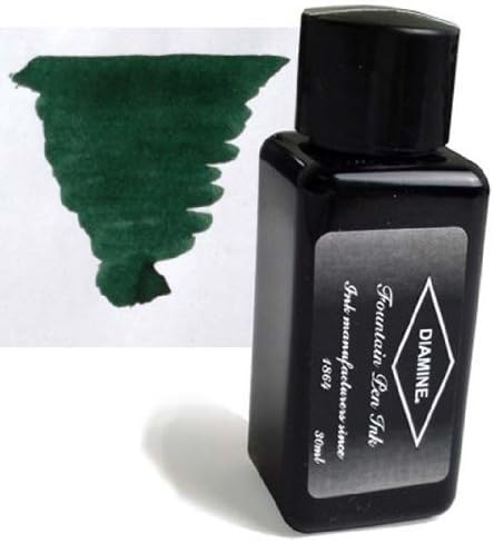 Diamine Refills Green/Black 30mL Bottled Ink - DM-3080