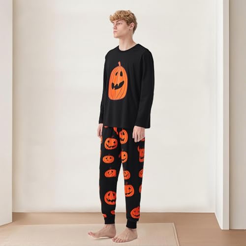 Family Matching Halloween Pajamas - Pumpkin Pjs Set - Holiday Jammies Sleepwear3