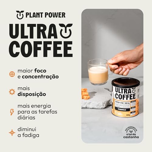 Plant Power Suplemento Ultracoffee Caramelo Lata 220G